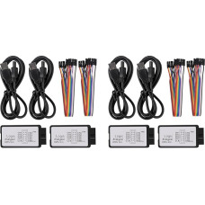 Waiecne 4 S?tze USB-Logikanalysator 24MHz 8-Kanal 24M/Sekunden Logikanalysator-Debugger f¨¹r ARM FPGA Logikanalysator-Logik 24M 8CH