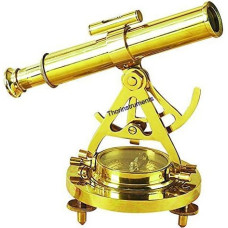 Thor Instruments.Co Alidade Telescope With Compass Nautical Antique Brass Marine Collectible Brass