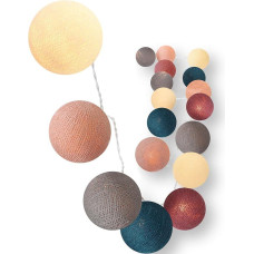 CREATIVECOTTON LED Fairy Lights with Cotton Balls, Including Timer and Dimmer