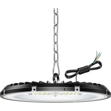 1 Pack 100 W UFO LED Workshop Lamp, Hall Spotlight 15000 LM, 6000 K Cool White Industrial Lamp, High Bay Light, IP65 Waterproof Industrial Lamp, High Bay Light for Factories, Garage, Warehouse