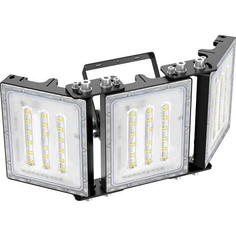 STASUN Mini Series 150W LED Outdoor Floodlight, 15000LM 6000K Daylight White IP66 Waterproof, Stadium Spotlight, 3-Way Adjustable Safety Spotlight for Yards, Patios, Roads