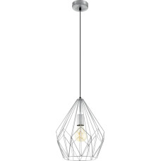 Eglo Carlton Pendant Light Steel 60 W, Silver