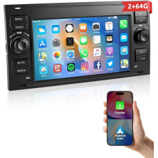 ESSGOO 2+64G belaidis automobilinis radijas 