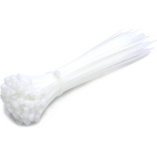 Pakuotė su 500 kabelių kaklaraiščių, baltos spalvos, 200 x 2 mm, tvirtinimo kaklaraiščiai, plastikiniai kabelių tvarkytuvai, kaklaraiščiai, savaime užsifiksuojantys kabelių kaklaraiščiai, atsparūs UV spinduliams, atsparūs karščiui, kabelių tvirtinimas sod