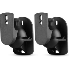 TNP universalus garsiakalbių sieninis laikiklis, garsiakalbių laikikliai, palydovinių dėžučių rinkinys, pakreipiamasis pasukamas sieninis laikiklis garso kolonėlėms, namų kinui, iki 5 kg, juodas (1 pora)