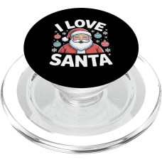 Ich liebe den Weihnachtsmann, festlicher Feiertagsspaß PopSockets PopGrip für MagSafe