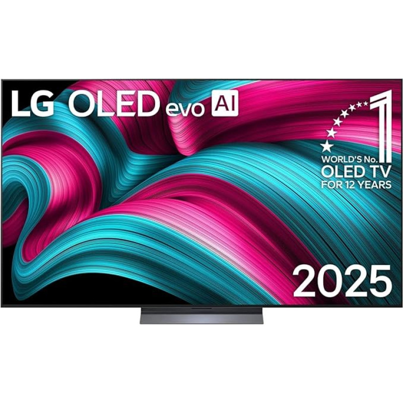 LG OLED77C5ELB televizorius 77 colių (195 cm) 4K OLED evo AI televizorius (α9 Gen8 4K AI procesorius, 