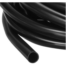 sourcing map PVC-Kabelschlauch, 5 m, 6 mm, PVC-Schlauch, schwarz, Kabel-Organizer, Draht-Abschirmung, Ummantelung