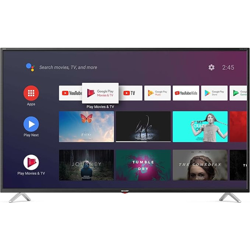SHARP Android TV 50BL3EA, 126 cm (50 colių) televizorius (4K Ultra HD LED, 