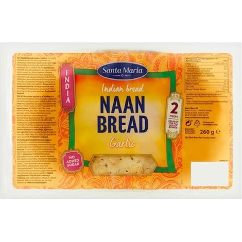 Naan Bread Original 520 g (4 Pieces)