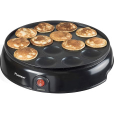 Bestron Poffertjes device with quick heating element, non-stick coating, 800 W, black