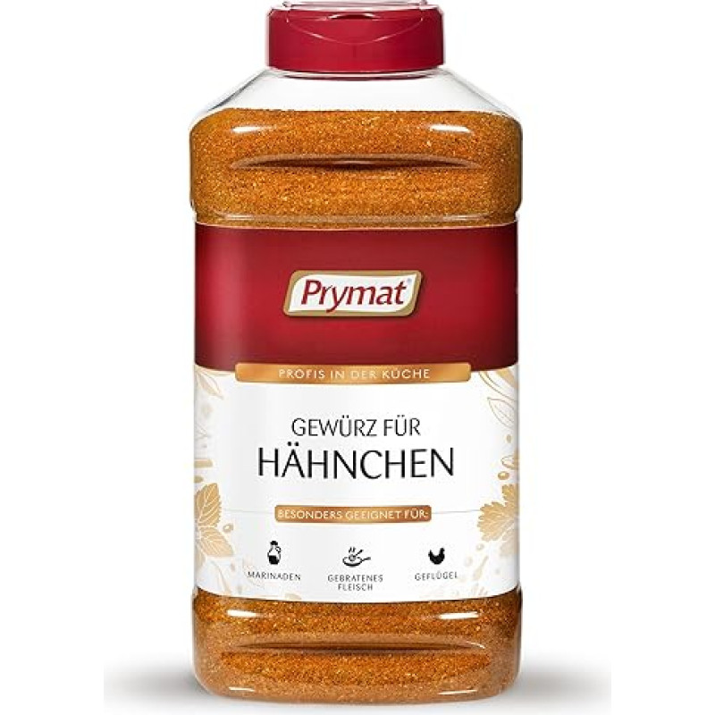 Prymat Chicken Spice 1100 g, Spice Mix for Chicken, Turkey, Duck, Goose, Barbecue Spices, Marinade for Meat in Shaker