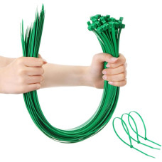 66 cm große Kabelbinder, strapazierfähig, 50 Stück, maximale Tragkraft 113,4 kg, Arbeitstemperatur: -15 °C - 80 °C, lange, langlebige, verstellbare Nylon-Drahtbinder für drinnen und draußen, Grün
