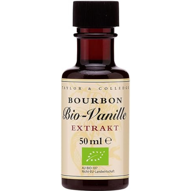 T&C - Organic Vanilla Extract | Vanilla Extract from Pure Madagascar Organic Vanilla Beans Liquid Vanilla Extract Ideal for Refining Pudding, Tarts, Dessert, Ice Cream and Much More | Contents: 50 ml