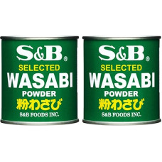 S&B S&B Foods Wasabi milteliai 1,06 uncijos skardinėse (2 pakuotės)