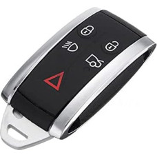 Riloer Remote Car Key, New 5 Button Smart Remote Key Fob Cover for X TYPE S XKR XF XK