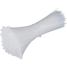 CONPHERON Cable Ties 250mm x 3.6mm Nylon 10 Inch Universal Ties White Pack of 250
