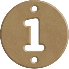 GOMILLE 32 ratukai gimtadienio proga - 6 mm PEFC sertifikuoti 100% - medinė kalėdinė dekoracija