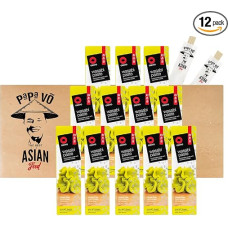 12 Pack (12 x 43 g) Obento Wasabi Paste + 2 Papa Vo Chopsticks