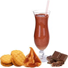 1 kg šokolado karamelės ir sausainių skonio ledo gėrimų miltelių 9 litrų talpai Smoothi Slush Sorbet Granita Ledo gėrimai Ledo kokteiliai