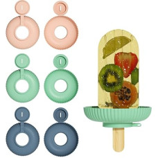 THXFUNAREA Pack of 3 drip-free ice lolly holders for children, silicone ice cream holder for children, ice lolly holder, silicone ice holder, children's popsicle holder for children, toddlers