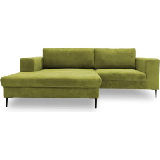 DOMO. collection Modica Corner Sofa, L-Shaped Sofa, Modern Corner Sofa, Floorless Couch, Corner Set, Upholstered Corner 244 x 173 x 83 cm (W x D x H), Green