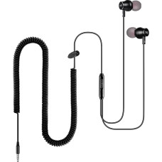 Ypač ilgas TV ir kompiuterio apšvietimas, su 3,6 m (12 FT) Spiralkabel, Lautstärkeregler ir mikrofonu, 3,5 mm Audio-Ausgabegeräte ausinių kabelių apšvietimas, ChanGeek CGS06