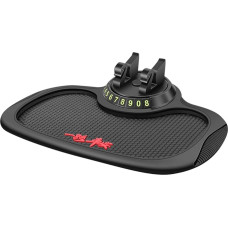 Sahgsa Automobilinis neslystantis kilimėlis prietaisų skydelio padėklas 360° kampu pasukamas mobiliojo telefono laikiklis Universalus mobiliojo telefono stovas Mobiliojo telefono laikiklis Automobilinis neslystantis kilimėlis Telefonai, akiniai nuo saulės