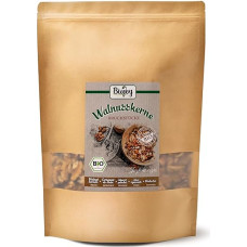 Biojoy Ekologiški graikinių riešutų branduoliai (1 kg), žali, graikiniai riešutai be kevalų (Juglans Regia)