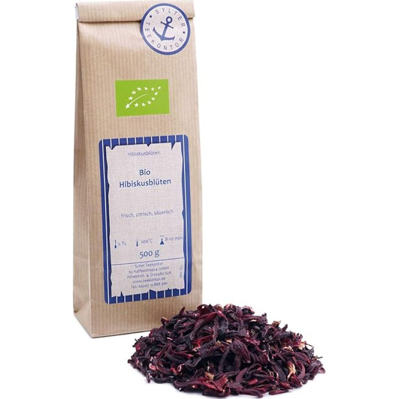 Ekologiška ibiškis 500g pjaustytų džiovintų ibiškio gėlių vaisių arbata, taip pat žinoma kaip Carade Mallow Roselle Flor de Jamaica