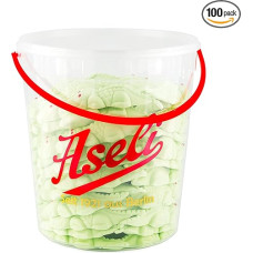 Aseli Waldmeister Krokodilai iš putų cukraus 1100 g / 1,1 kg kibirėlis su rankena, tik tikri, su raudonomis akimis, tiesiogiai iš gamintojo, be glitimo, be laktozės