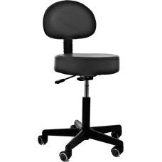 QUIRUMED Dujinis keltuvas su 5 ratais Juodas didelio tankio dirbtinės odos apmušalas Reguliuojamas aukštis iki 135 kg