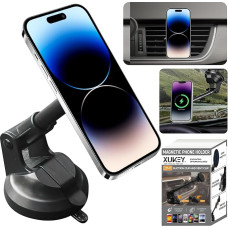 XUKEY Car Phone Mount, Adjustable Phone Holder for iPhone 16 15 14 13 12 11 Universal 360° Windscreen Dashboard Mount