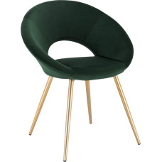 Woltu® #1635 1 vnt. virtuvės / valgomojo kėdė, minkšta kėdė, svetainės kėdė, aksominis sėdynės paviršius, metalinės kojos