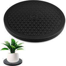 Uadme Universal Drehteller, 25 cm Drehplatte TV, 360 Grad Drehbare Plattform für Laptops , Monitore, TV, Lautsprecher, Handwerk, Pflanzen, Schwarz