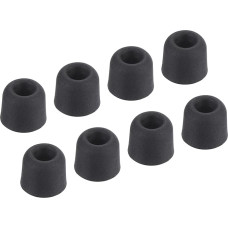 sourcing map 8 x 4-4,7 mm putplasčio ausinių antgaliai - vidutinio dydžio ausinėms - juodi