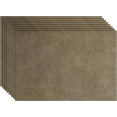 RSRSR Tischset, 4er-/6er-/8er-Set, Kunstleder, Tischsets for Küche und Esstisch, waschbar, schmutz- und hitzebeständig (schwarz, 6er-Set)(Gray Green, Set of 8)