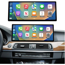 Ninetom 12.3 Inch Car Radio, Apple CarPlay/Android Car/Mirrorlink/GPS for 2012-2016 BMW 5 Series F10/F11 with NBT Touchscreen Car Radio, GPS Navigation for Car, Integrated DSP
