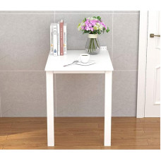 Gardeneea Klapptisch, Wandklapptisch, Esstisch, Schreibtisch, Holz, multifunktionaler Wandtisch (weiß, 120 x 40 cm)