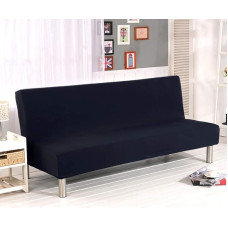 Hengweiuk Armless Sofa Slipcover Solid Color 3 Seater Sofa Cover Modern Stretch Polyester Spandex Futon Slipcover Slipcover Slipcover už sofos sofos Futon Cover