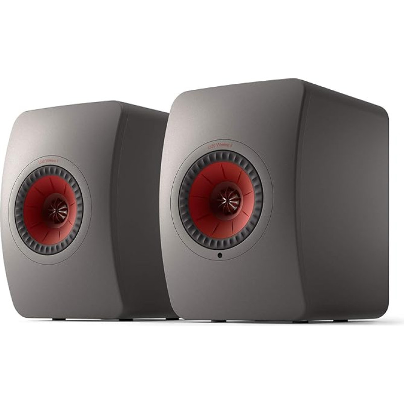 KEF LS50 Wireless II WLAN HiFi Speaker System, Grey, Active Speaker, HDMI, Airplay 2, Bluetooth, Spotify, Tidal