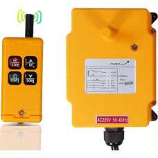 MXBAOHENG Remote Control Crane Wireless Crane Control 220 V High-Quality Industrial Remote Control HS-4 Electric Industrial Crane Control for Winch Lift Cranes with 1 Transmitter and 1 Receiver