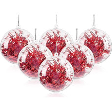 Uten Pack of 20 Christmas Baubles, DIY Seasonal or Wedding Decoration