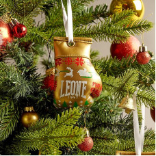 LEONE 1947 Small Decorative Boxing Glove Christmas Tree Christmas Decoration Unisex Adult Gold One Size