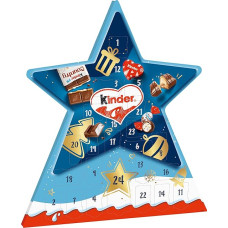 Ferrero Kinder Mix Star Advent Calendar - Advent Calendar with Delicious Chocolate Specialities - 1 Calendar of 149 g