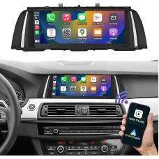 Road Top 10.25 Inch Car Radio Touchscreen Wireless CarPlay Android Car for BMW 5 Series F10/F11 2010-2012 Year with CIC System, Car Radio Carplay Car Stereo Multimedia Radio Receiver