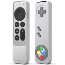 elago R4 Retro Case Compatible with Apple TV 4K Siri Remote 3rd Generation (2022) and 2nd Generation (2021) - Classic Controller Design [Non-Functional] (Grey)