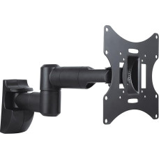 conecto SA-CC50251-V2 Wall Mount for Monitors and TVs up to 42 Inches, Swivelling (+/-90°), Tilting (+/-20°), VESA 50x50,75x75,100x100,200x100,200x200,Max. 30.0 kg Load Capacity, White, Black