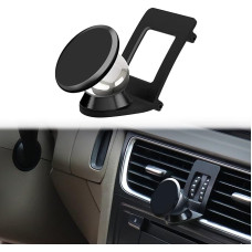 Cookiss Magnetic Mobile Phone Holder Compatible with Audi A4 B8 8K with A5 Sportback 8T Suitable for Smartphone, Tablet and GPS with Car Mobile Phone Holder 360 Degree Adjustable View (Black)