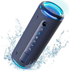 Tronsmart T7 Lite Bluetooth Speaker with Dual Driver, Strong Bass, 24 W Wireless Portable Speaker with LED Light, IPX7 Waterproof, Stereo Sound, 24 Hours Playtime Music Box for Parties, Outdoors